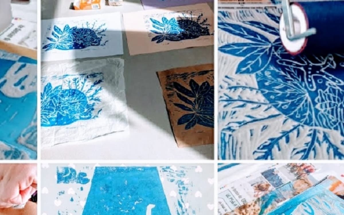 Atelier de linogravure samedi 24 octobre à 10 h 30, Paris 20