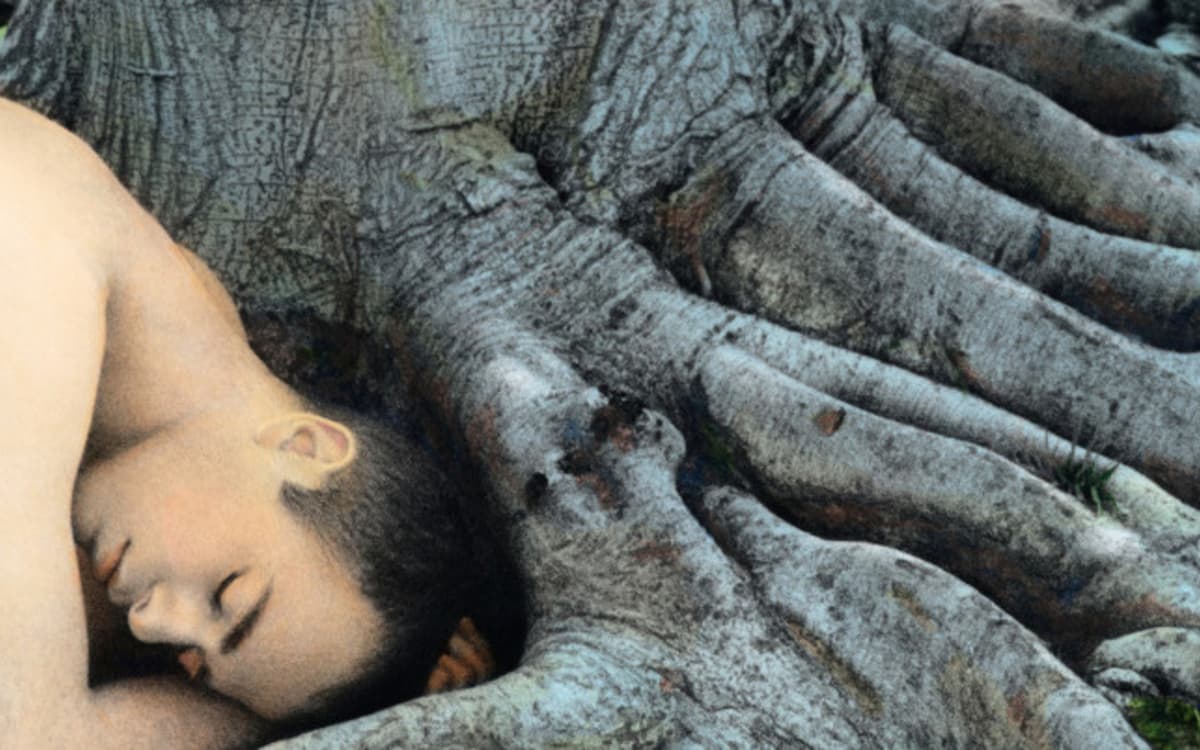 Youssef Nabil (1972) Self-portrait with Roots, Los Angeles 2008, 2008
