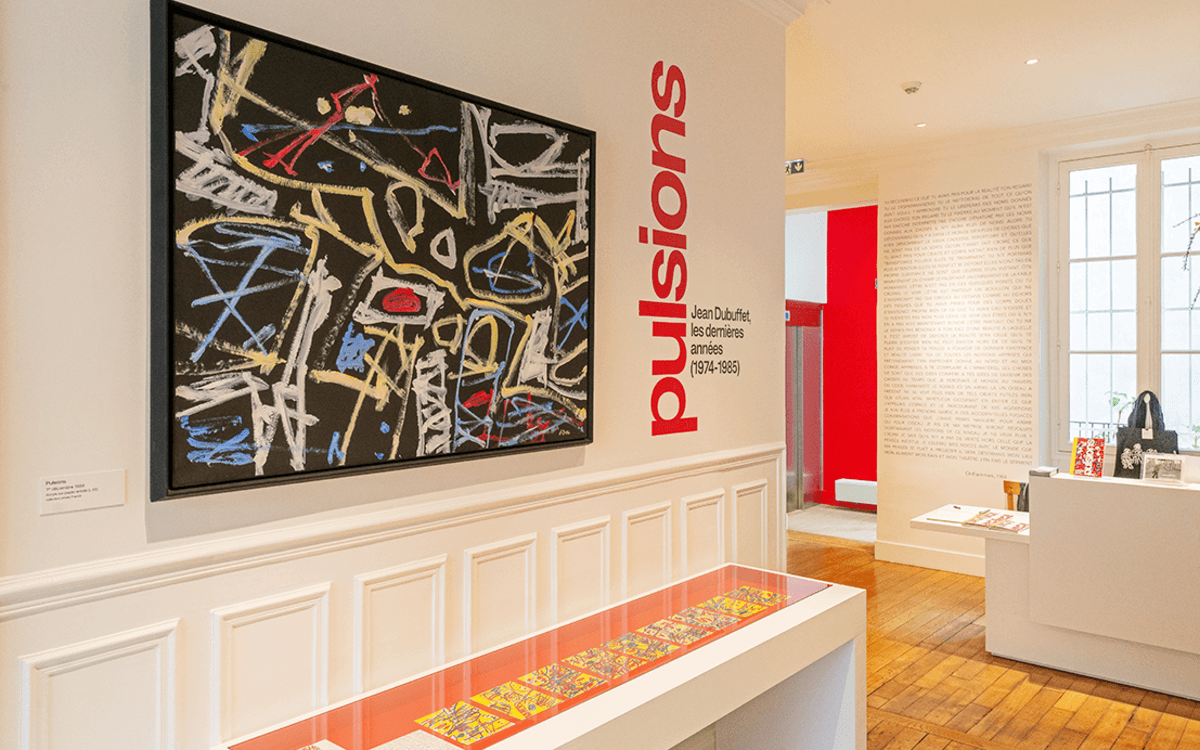 Vue de l'exposition "Pulsions. Jean Dubuffet, les dernières années (1974-1985)"