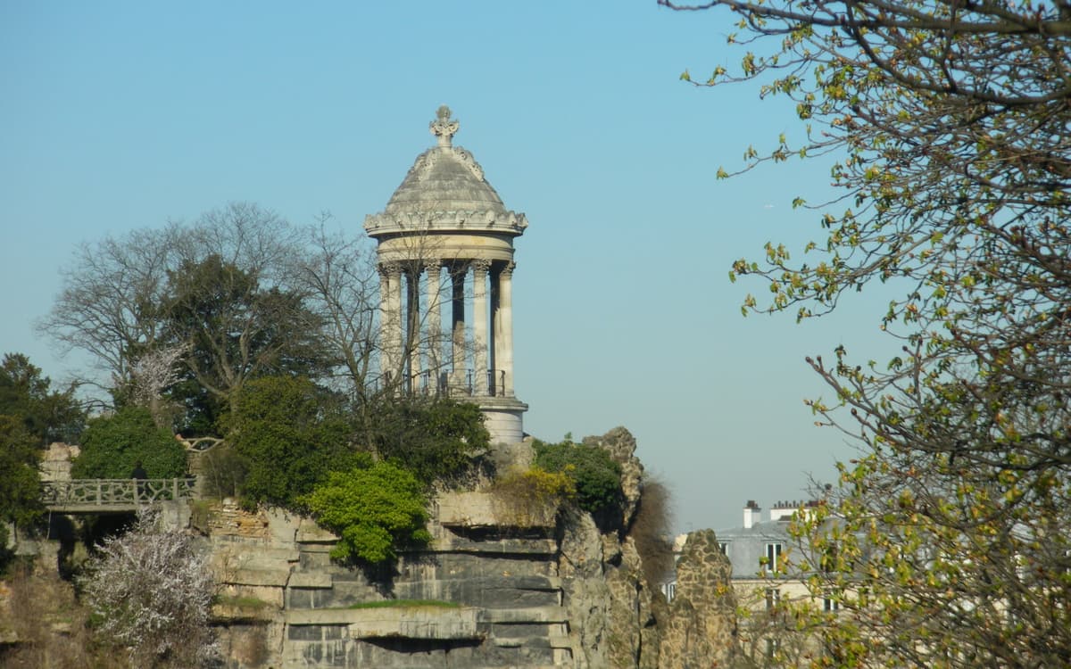 Le temple de la Sibylle, sur l'Île du Belvédère