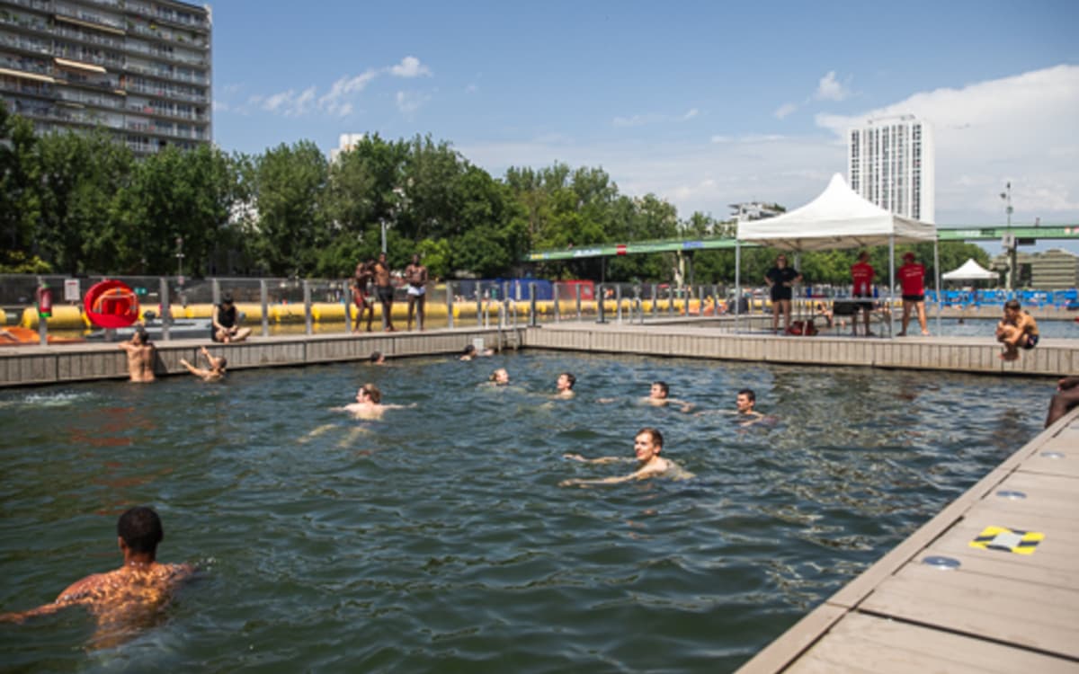 Baignade estivale - Bassin de La Villette