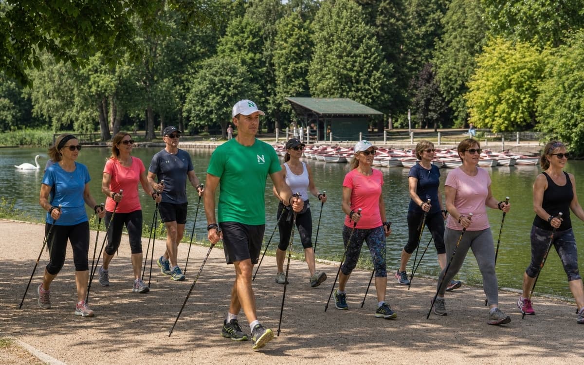 Marche nordique dans le Bois de Vincennes