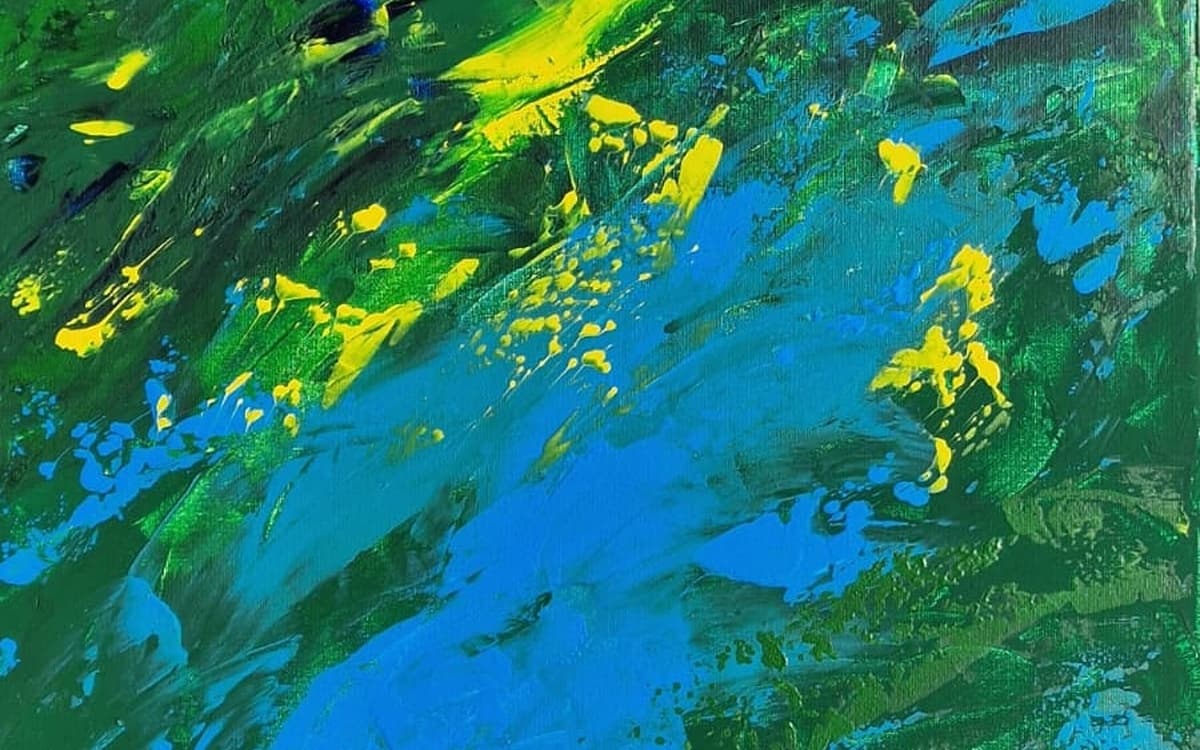 Œuvre d’Annette Weber présentée dans l’exposition « Fantasmes colorés » à Paris.