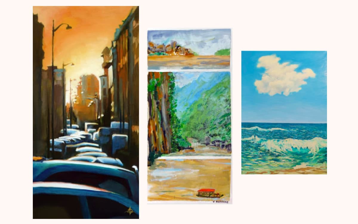 Le Collectif 3.14 expose, D. Cros, F. Rosenwald, P. Berret