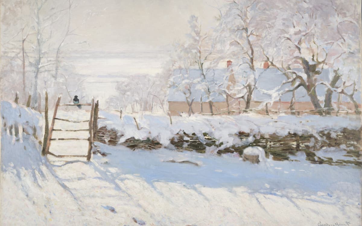 Claude Monet La Pie, entre 1868 et 1869 Musée d'Orsay Achat, 1984 © Musée d'Orsay, dist. GrandPalaisRmn / Laetitia Striffling-Marcu