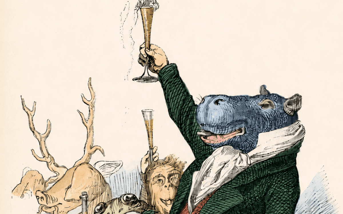 Grandville pour les Scènes de la vie privée et publique des animaux (détail)