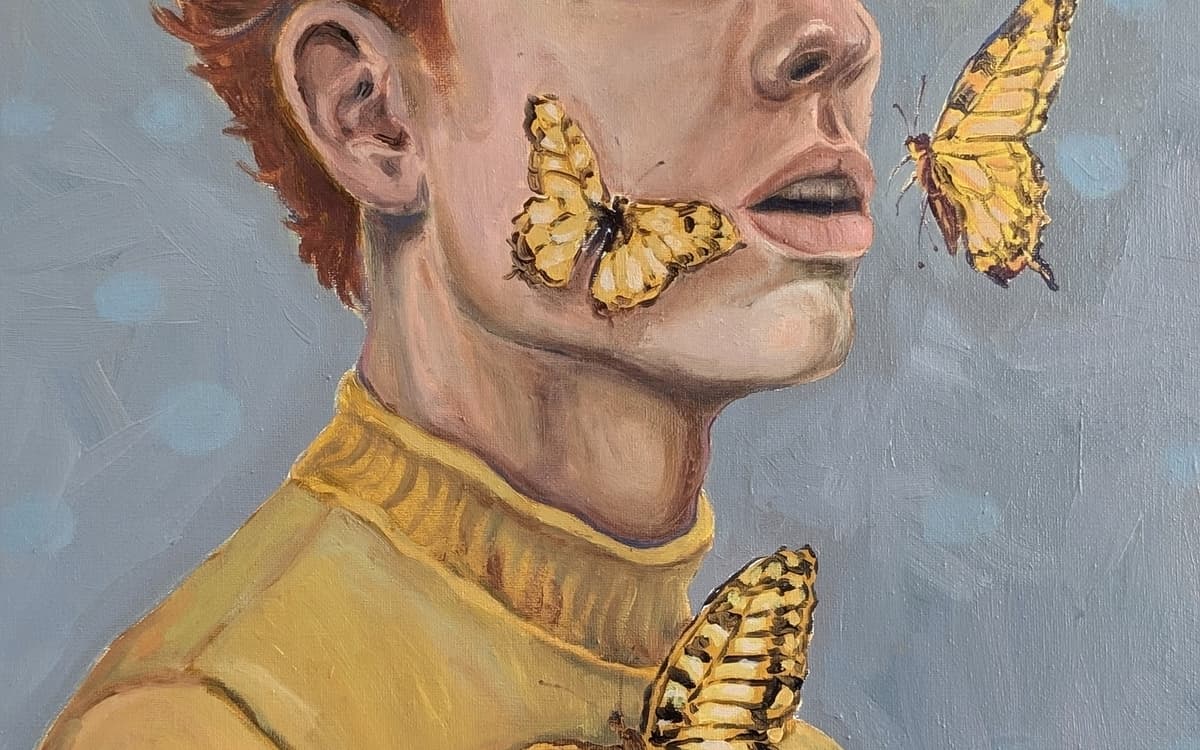 Xecon Uddin, Rêverie éphémère, 2026. Peinture : huile sur toile, 40 x 50 cm